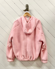 Teddy Bear Oversized Pocket Jacket - Pink