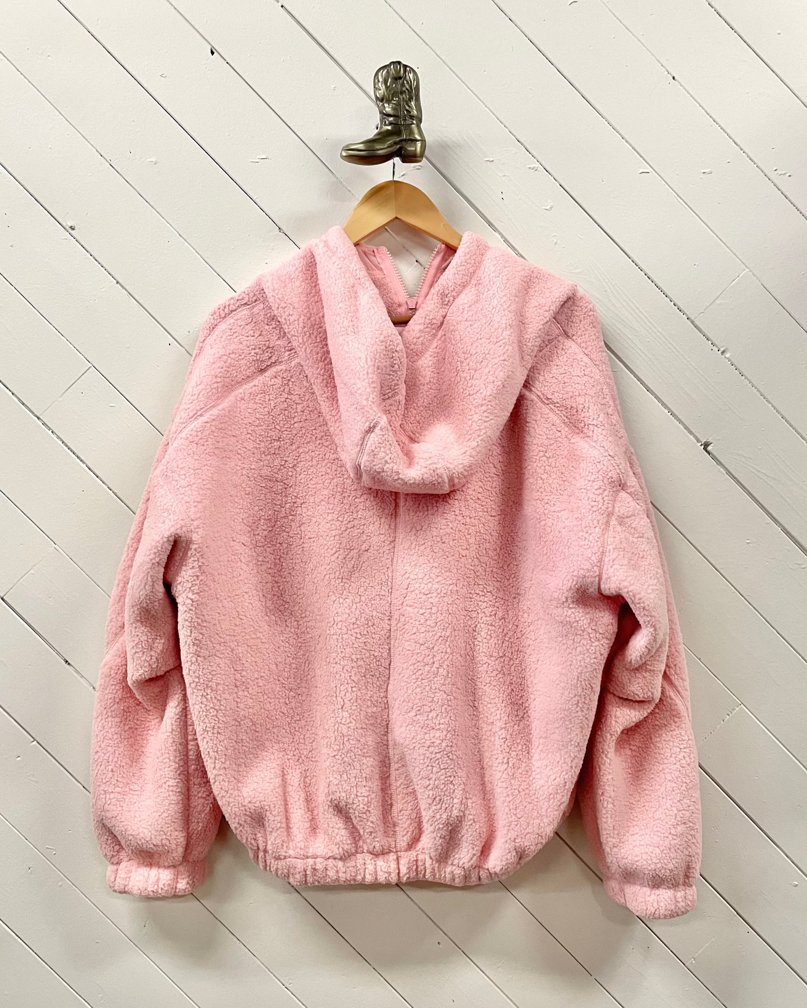 Teddy Bear Oversized Pocket Jacket - Pink