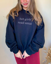 hot girls read smut sweatshirt - black