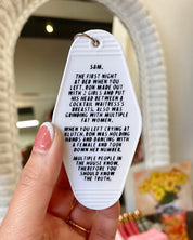 Jersey Shore Iconic Note Keychain