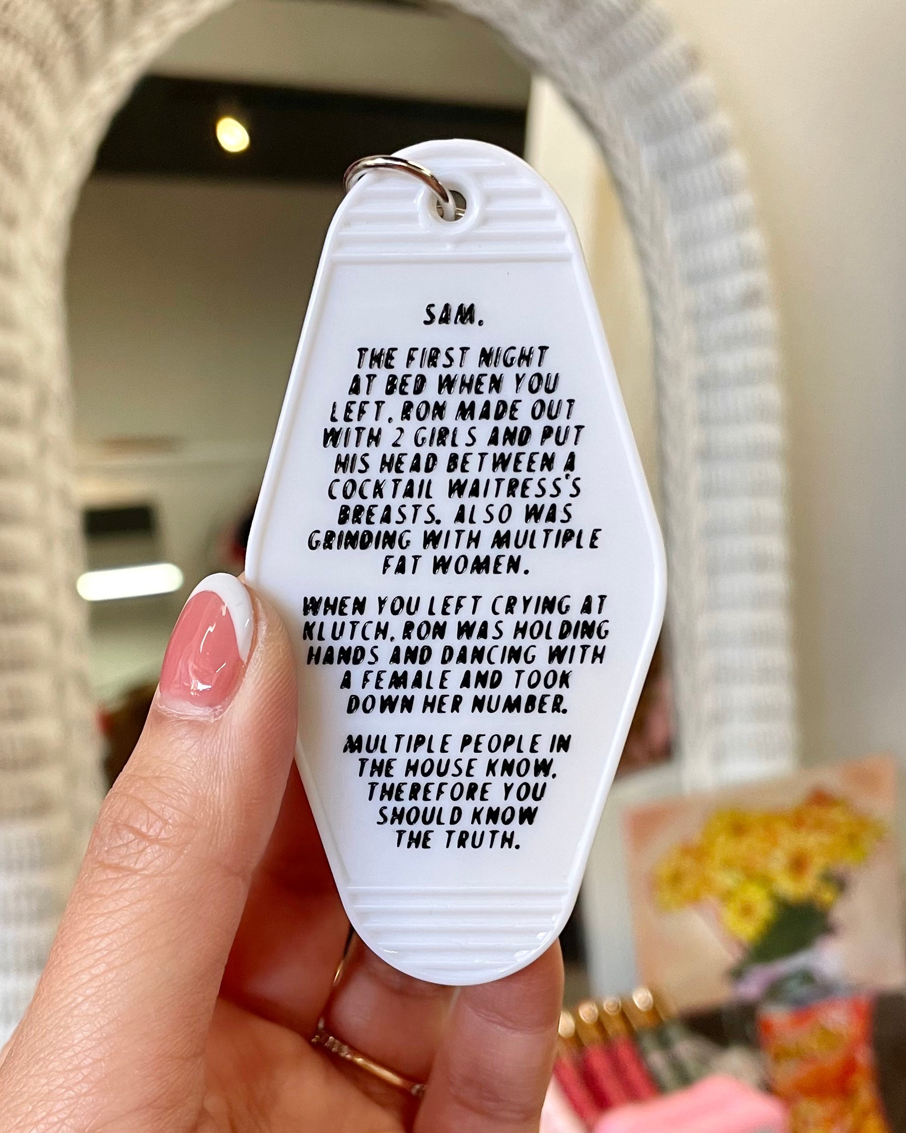 Jersey Shore Iconic Note Keychain