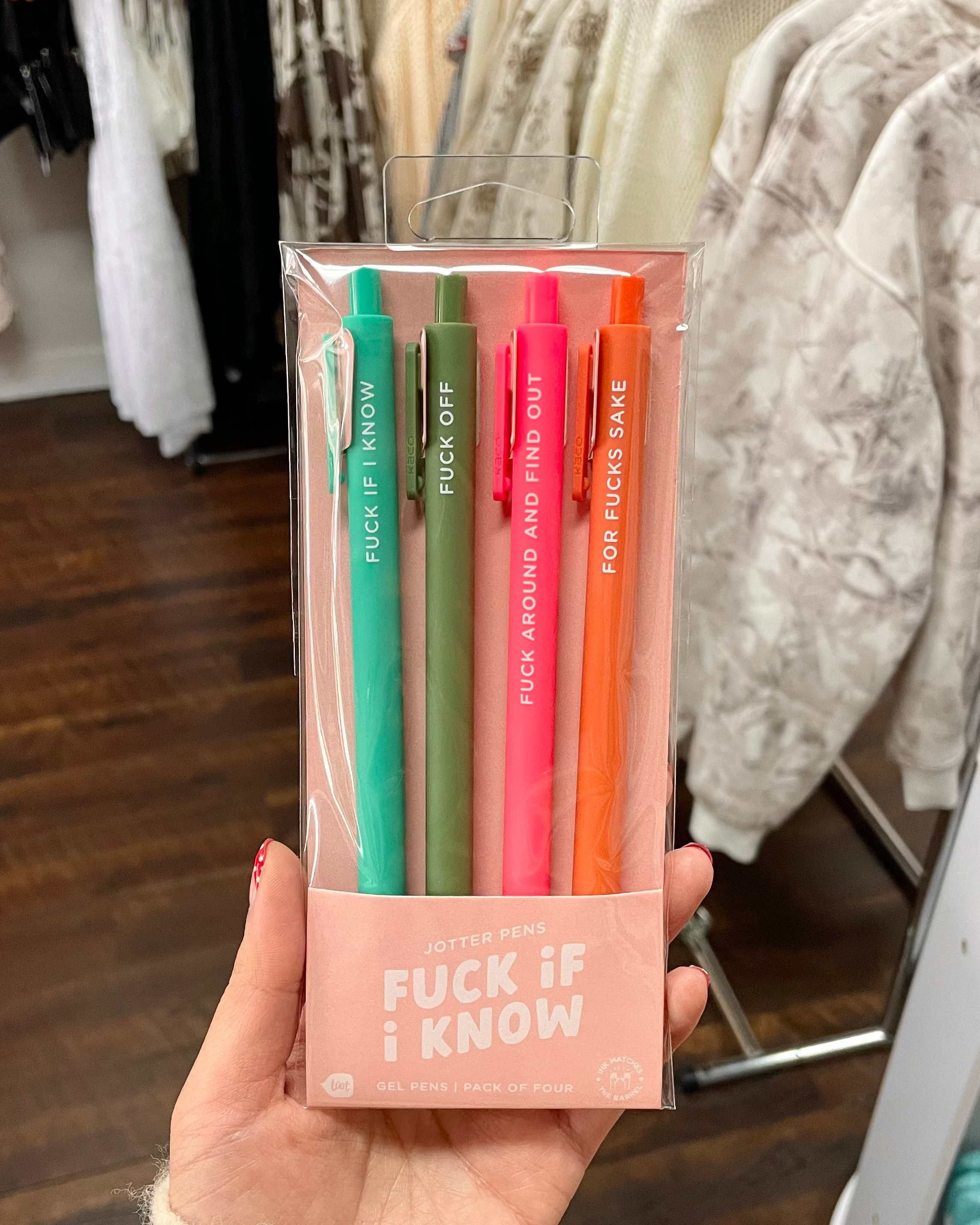 F**k If I Know Jotter Pens (4 Pack)