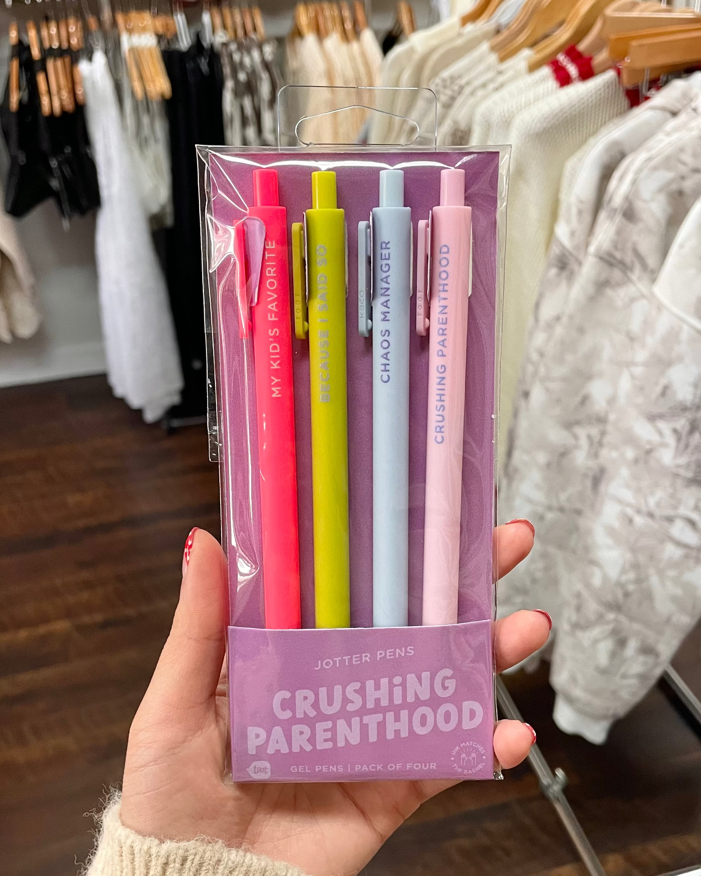 Crushing Parenthood Jotter Pens (4 Pack)