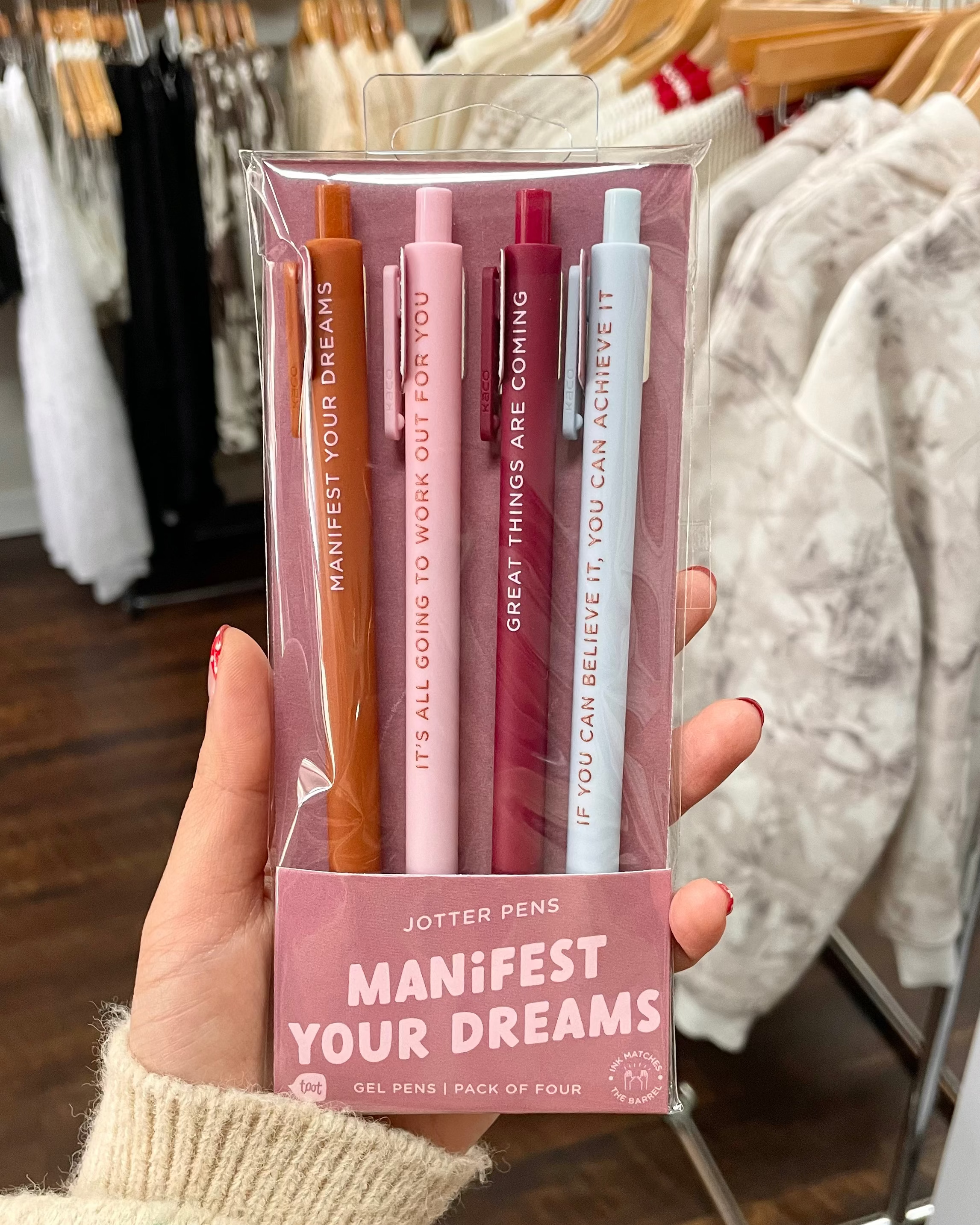 Manifest Your Dreams Jotter Pens (4 Pack)