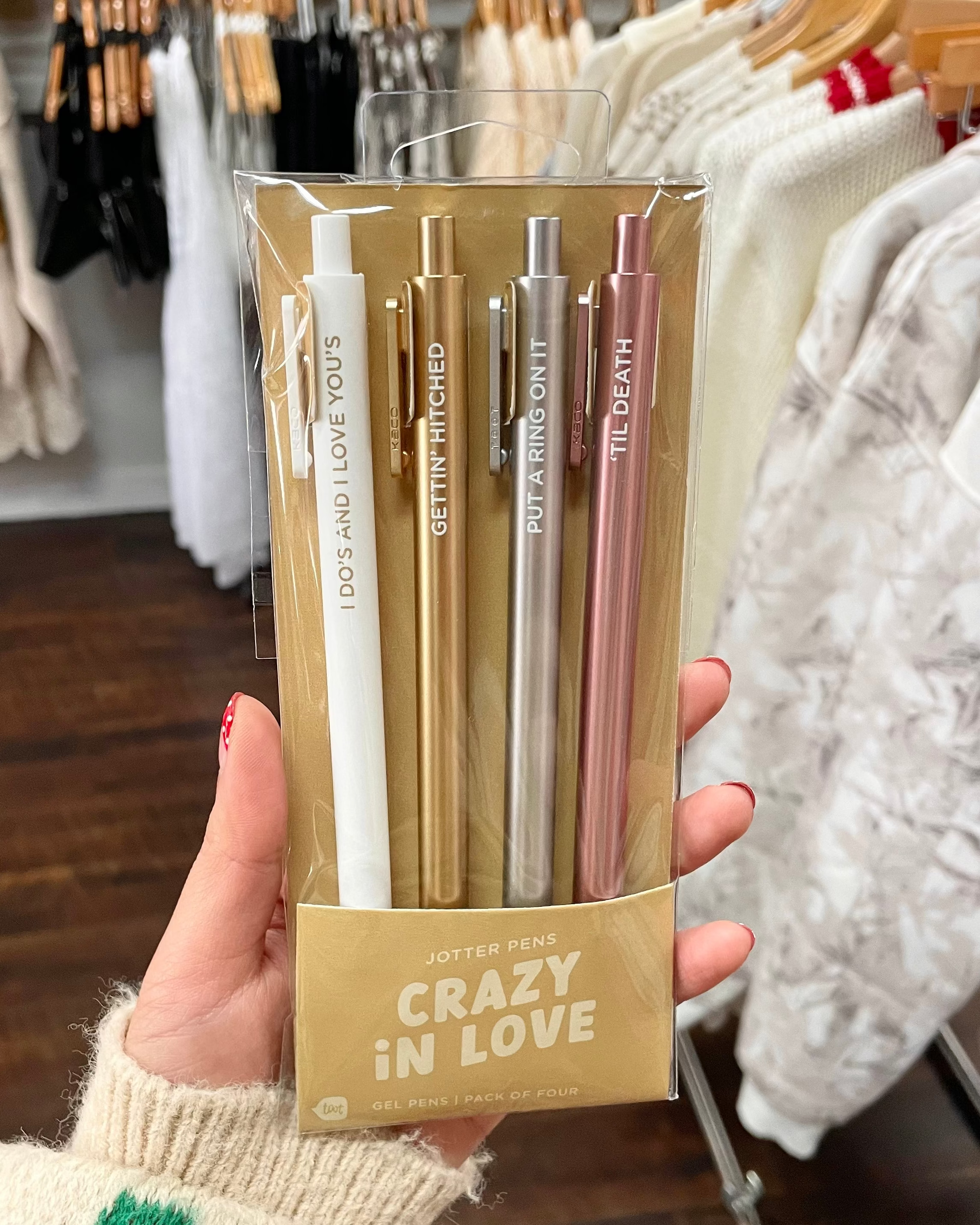 Crazy in Love Jotter Pens (4 Pack)