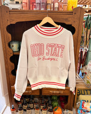 Ohio State Ribbed Neck Sweater