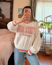 Ohio State Ribbed Neck Sweater