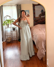 Checkered Tiered Maxi Dress