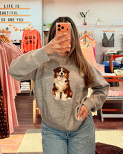 Australian Shepherd Knit Sweater