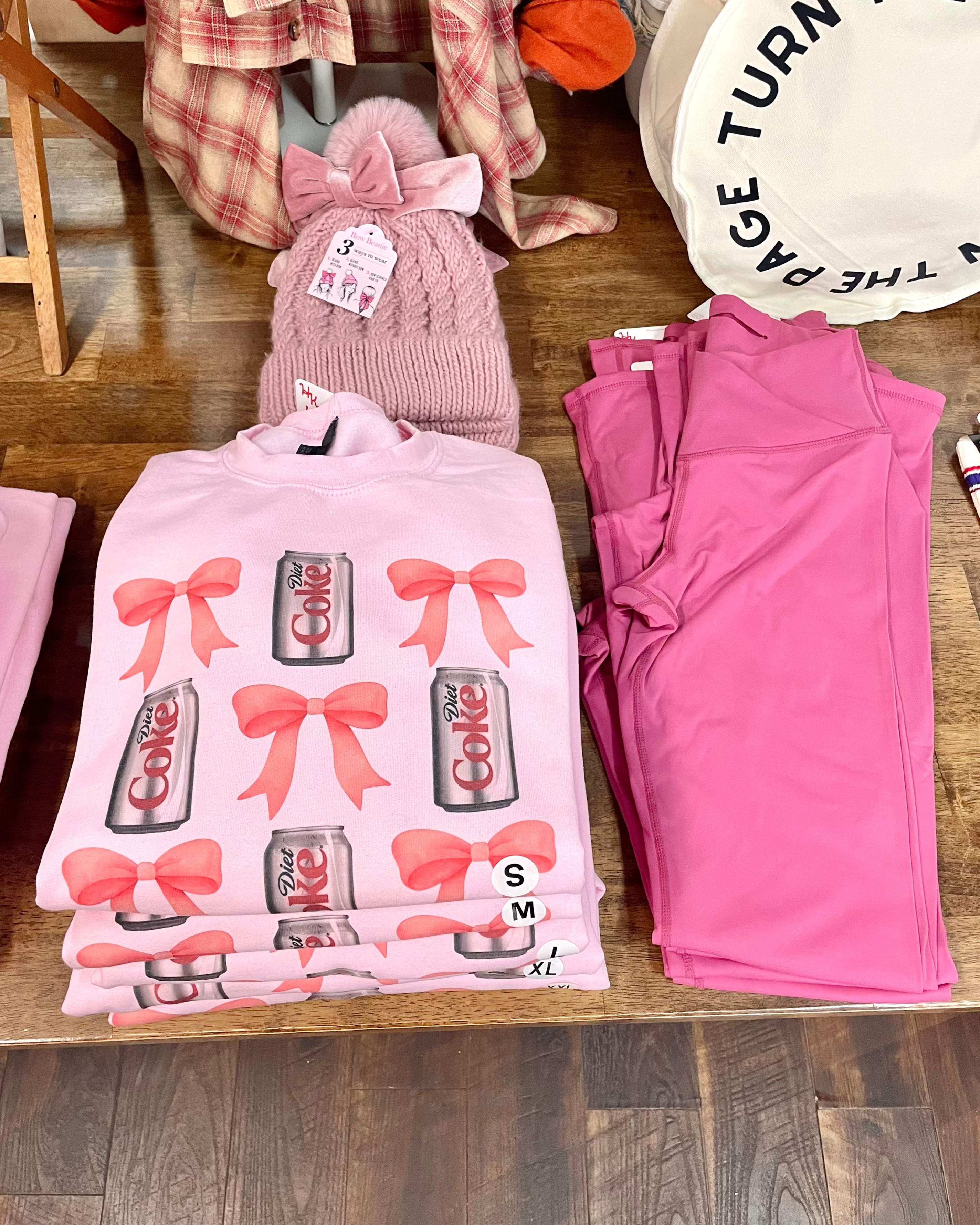 Diet Coke and Bows Pink Sweatshirt