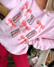 Diet Coke and Bows Pink Sweatshirt