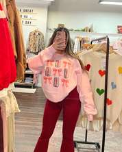 Diet Coke and Bows Pink Sweatshirt