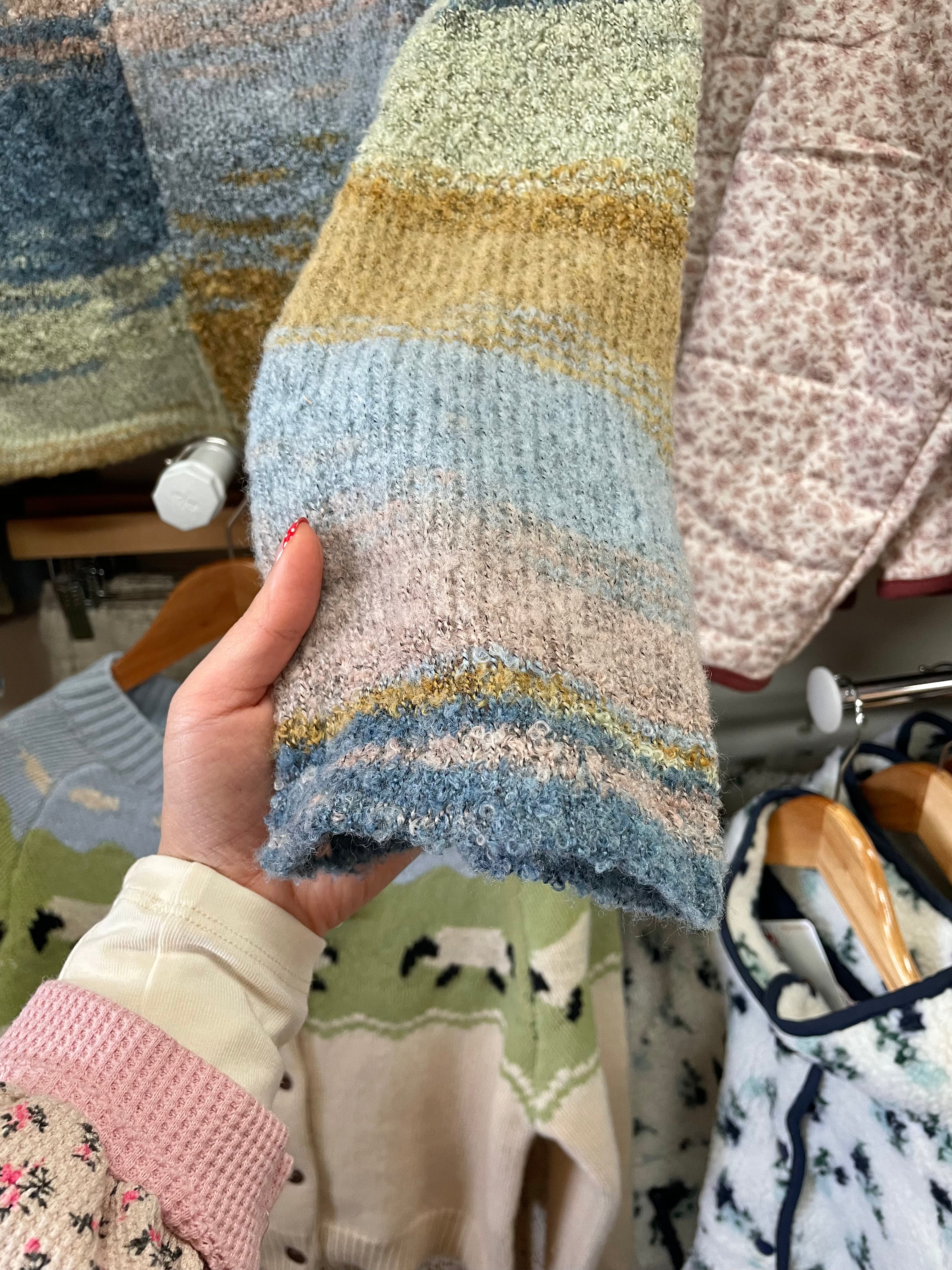 Turtle Neck Zip Up Sweater - Earth Tones