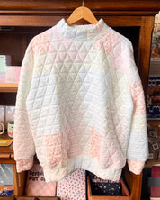 Quilted Mockneck Sweatshirt