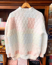 Quilted Mockneck Sweatshirt