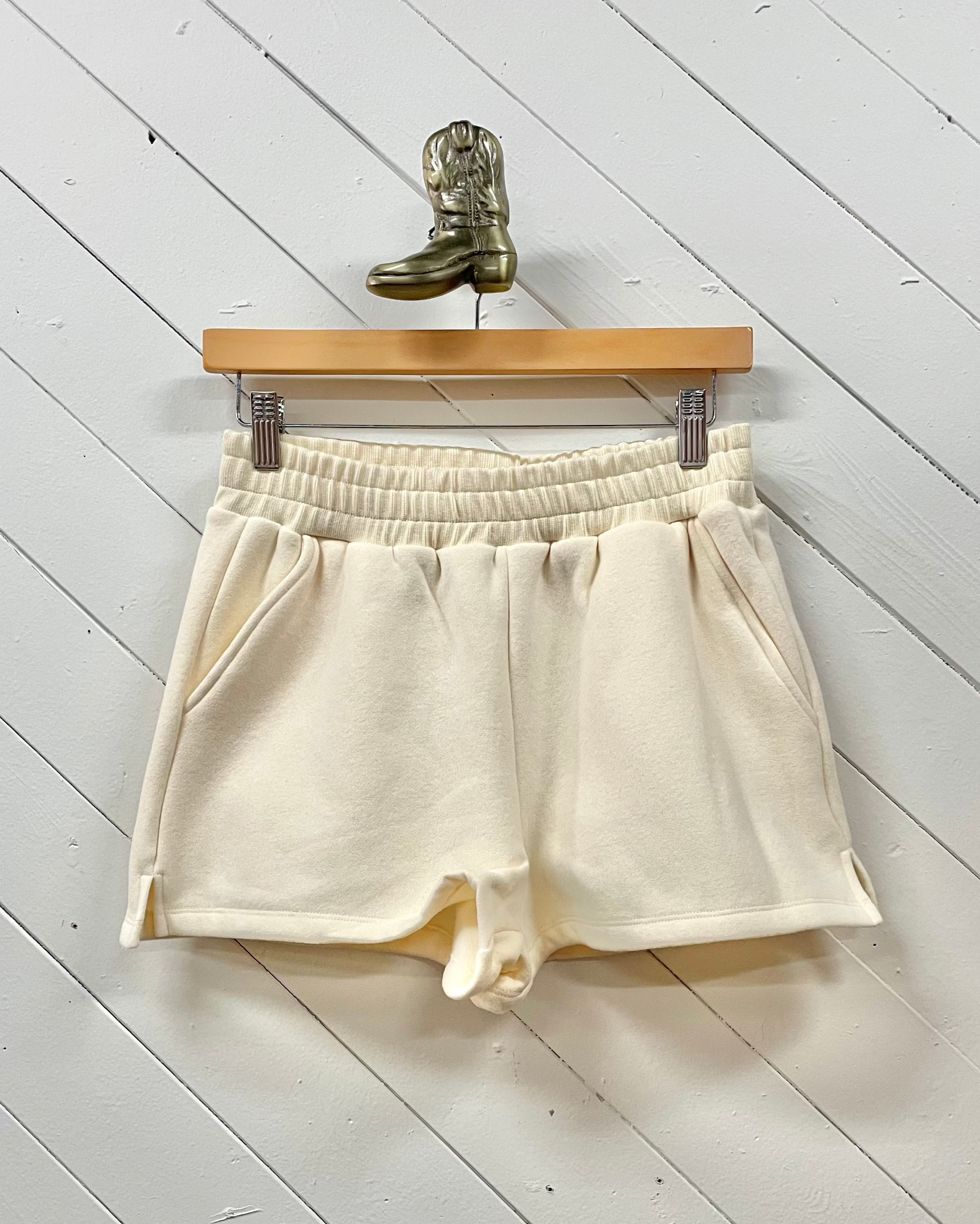 Fleece Sweatshorts Cream