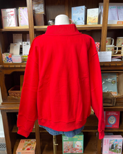 OHIO Embroidered Mockneck Sweatshirt - Red