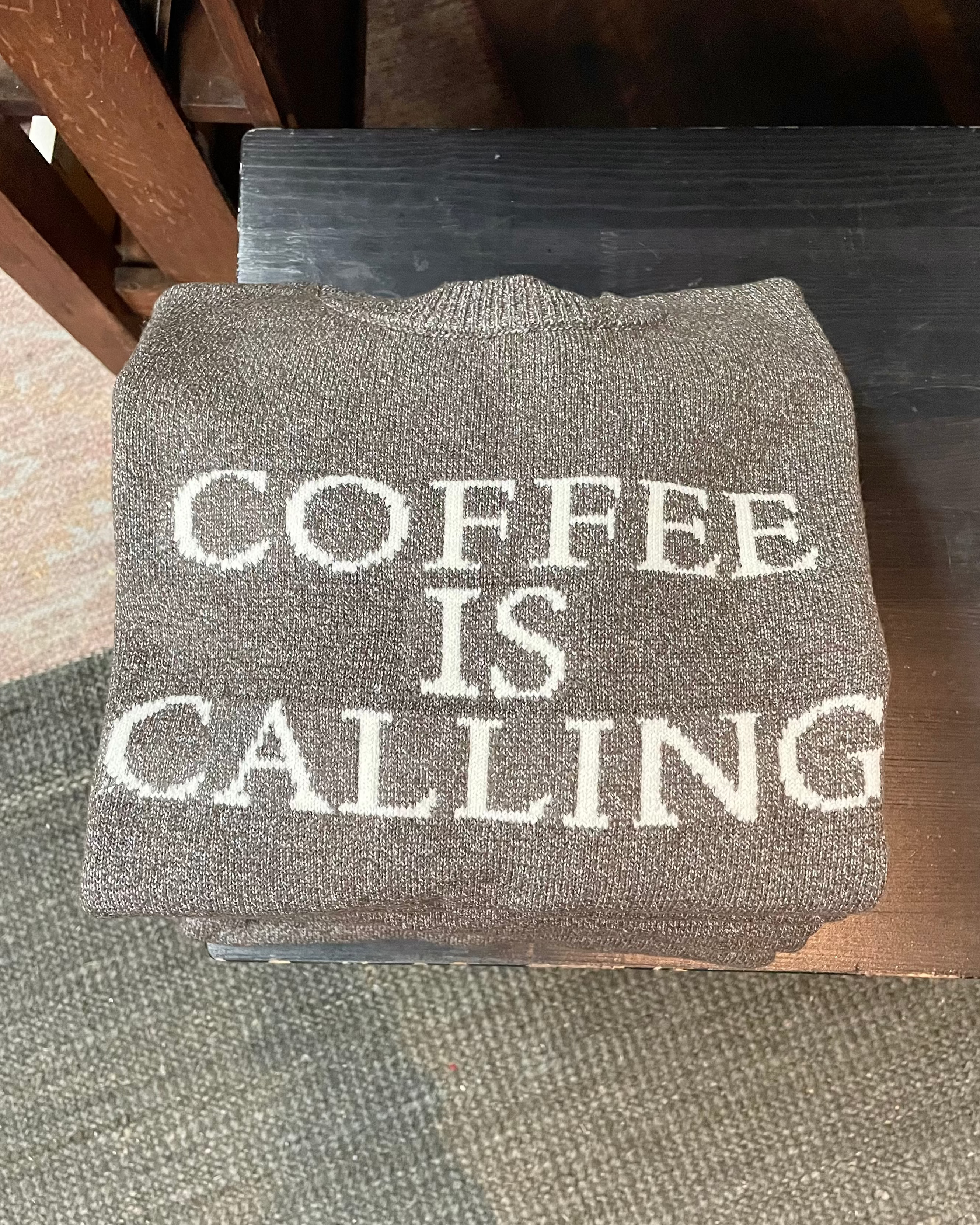 Coffee is Calling Knit Sweater