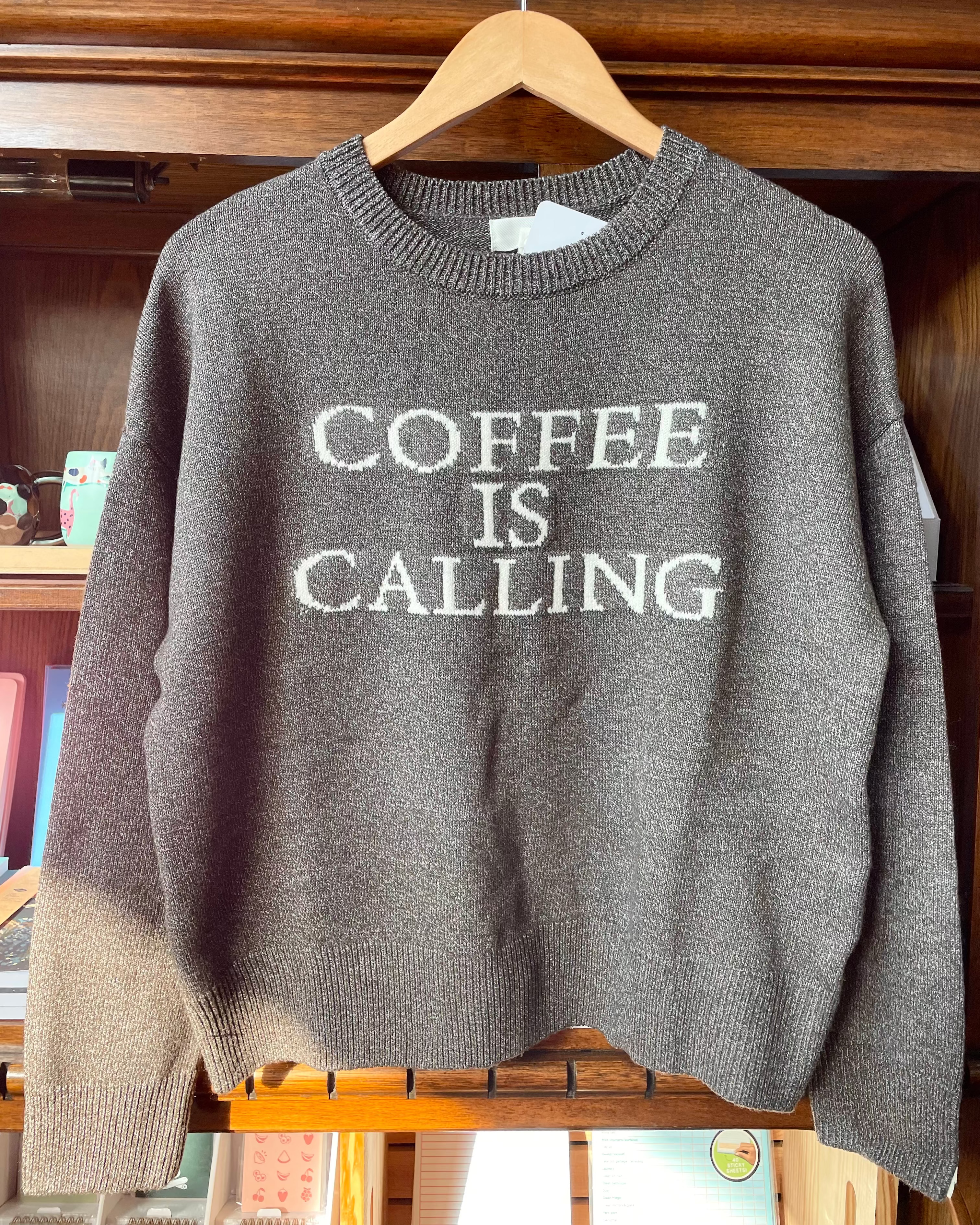 Coffee is Calling Knit Sweater