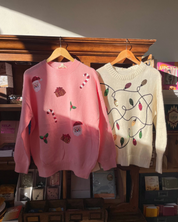 Christmas Lights Sequin Holiday Knit Sweater