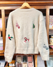 Christmas Embroidered Icons Cardigan