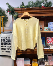 Butter Yellow Cardigan
