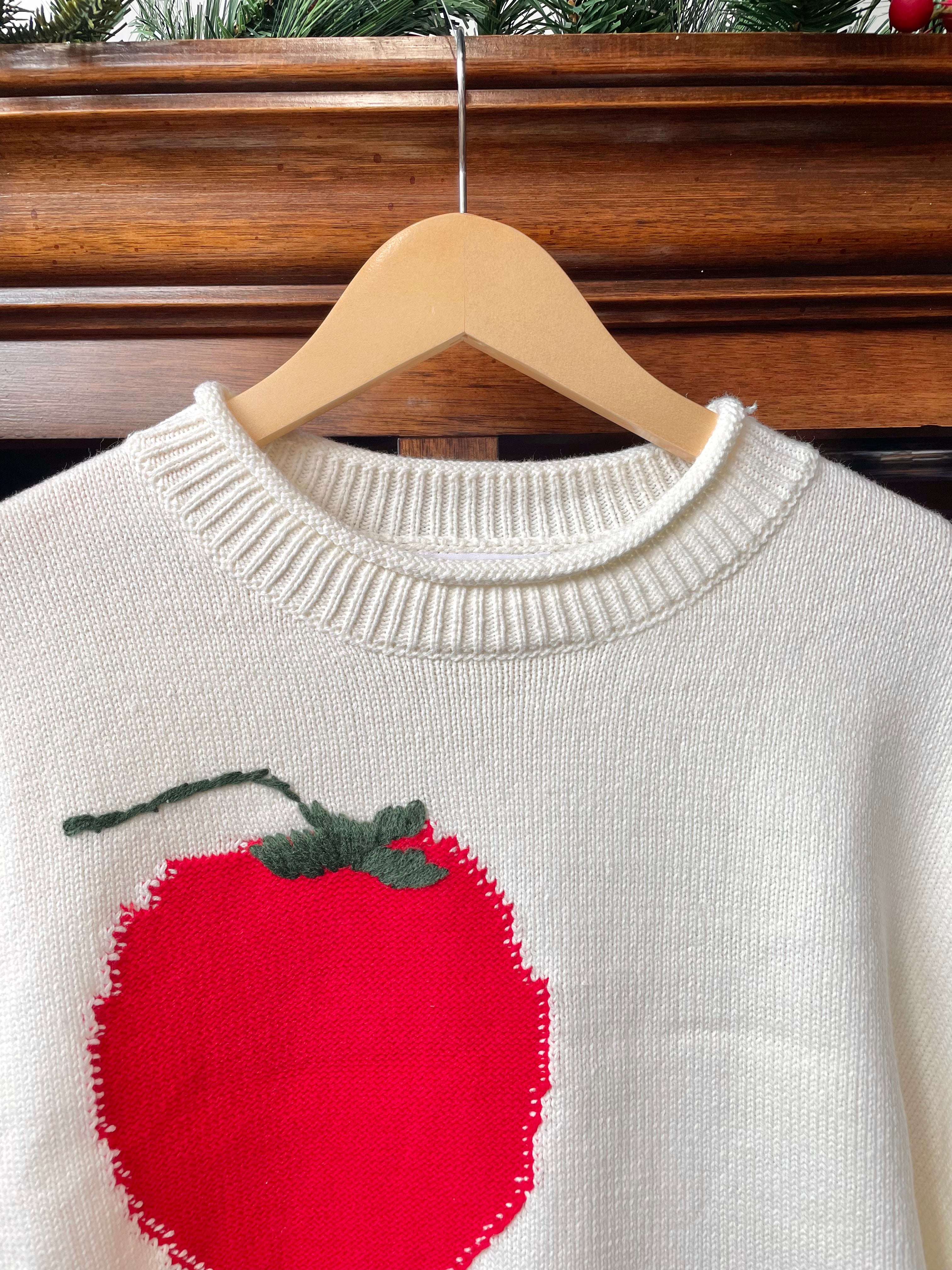 Tomatoes Knit Roll Neck Sweater