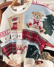 Merry Christmas Holiday Knit Sweater