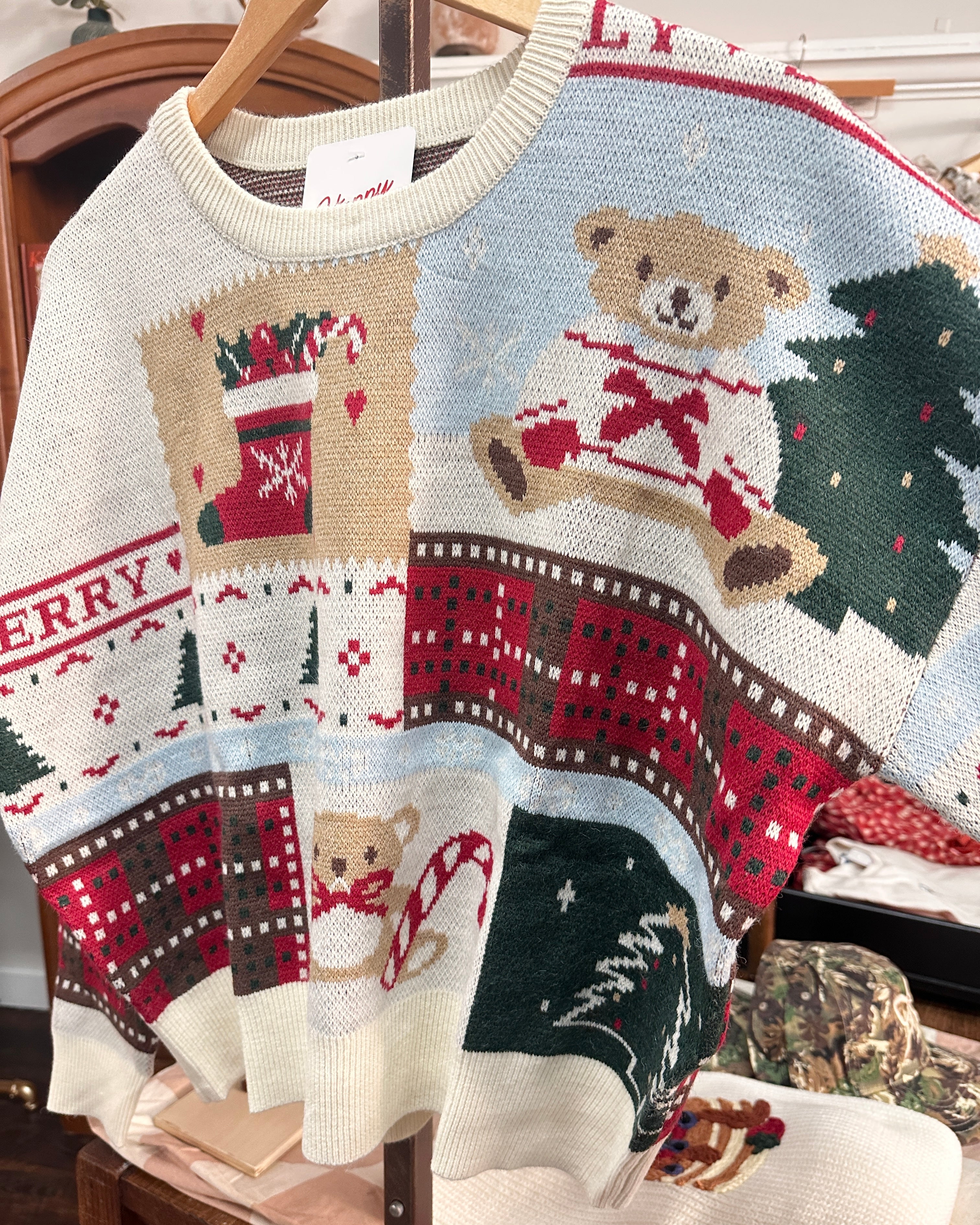 Merry Christmas Holiday Knit Sweater