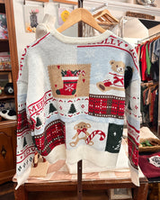Merry Christmas Holiday Knit Sweater