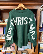 HO HO HO Christmas Sweater - Green