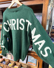 HO HO HO Christmas Sweater - Green