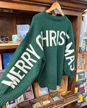 HO HO HO Christmas Sweater - Green