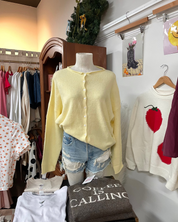 Butter Yellow Cardigan