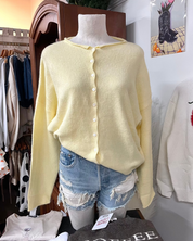 Butter Yellow Cardigan
