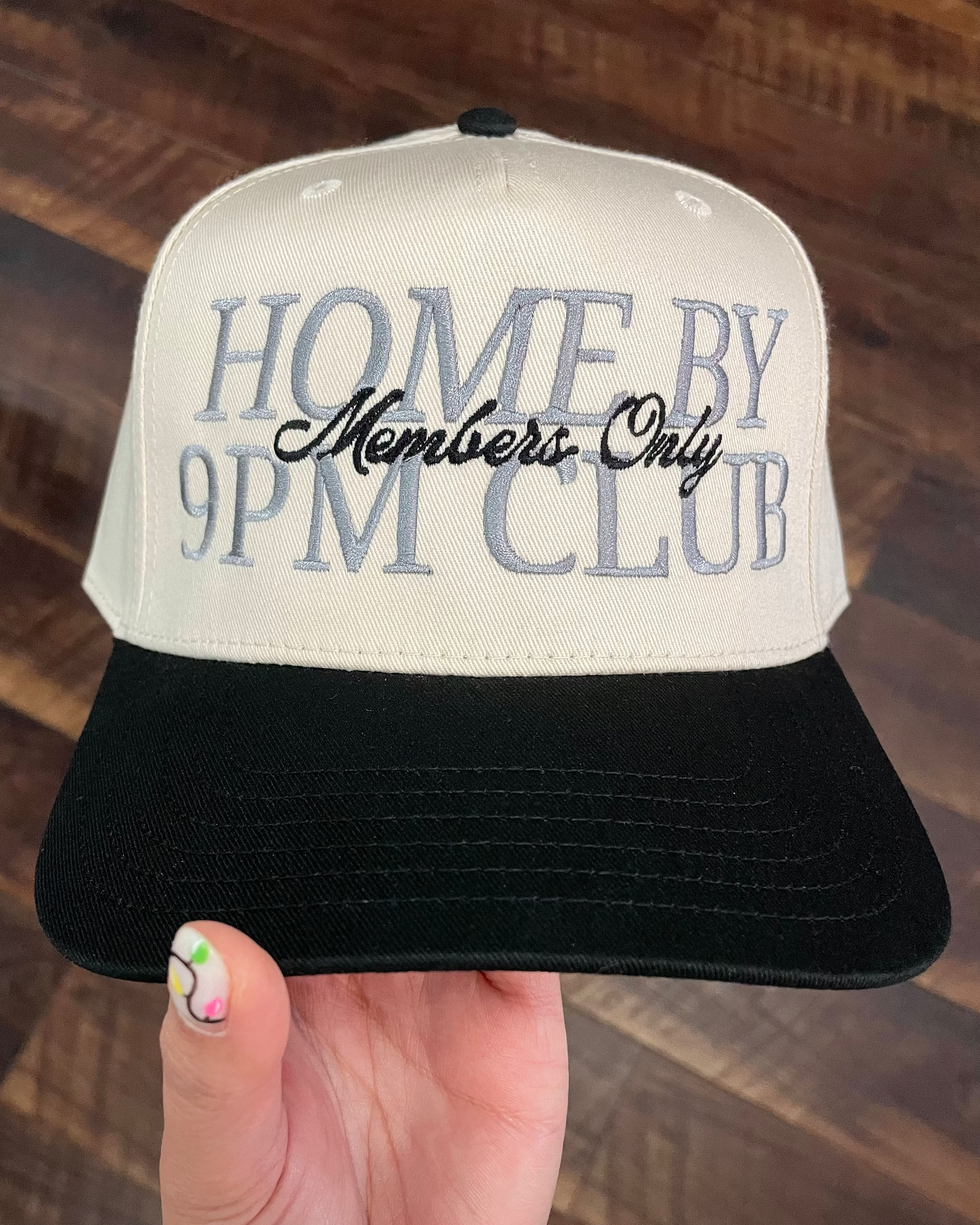 Home By 9PM Club Trucker Hat