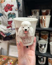 White Poodle Mug