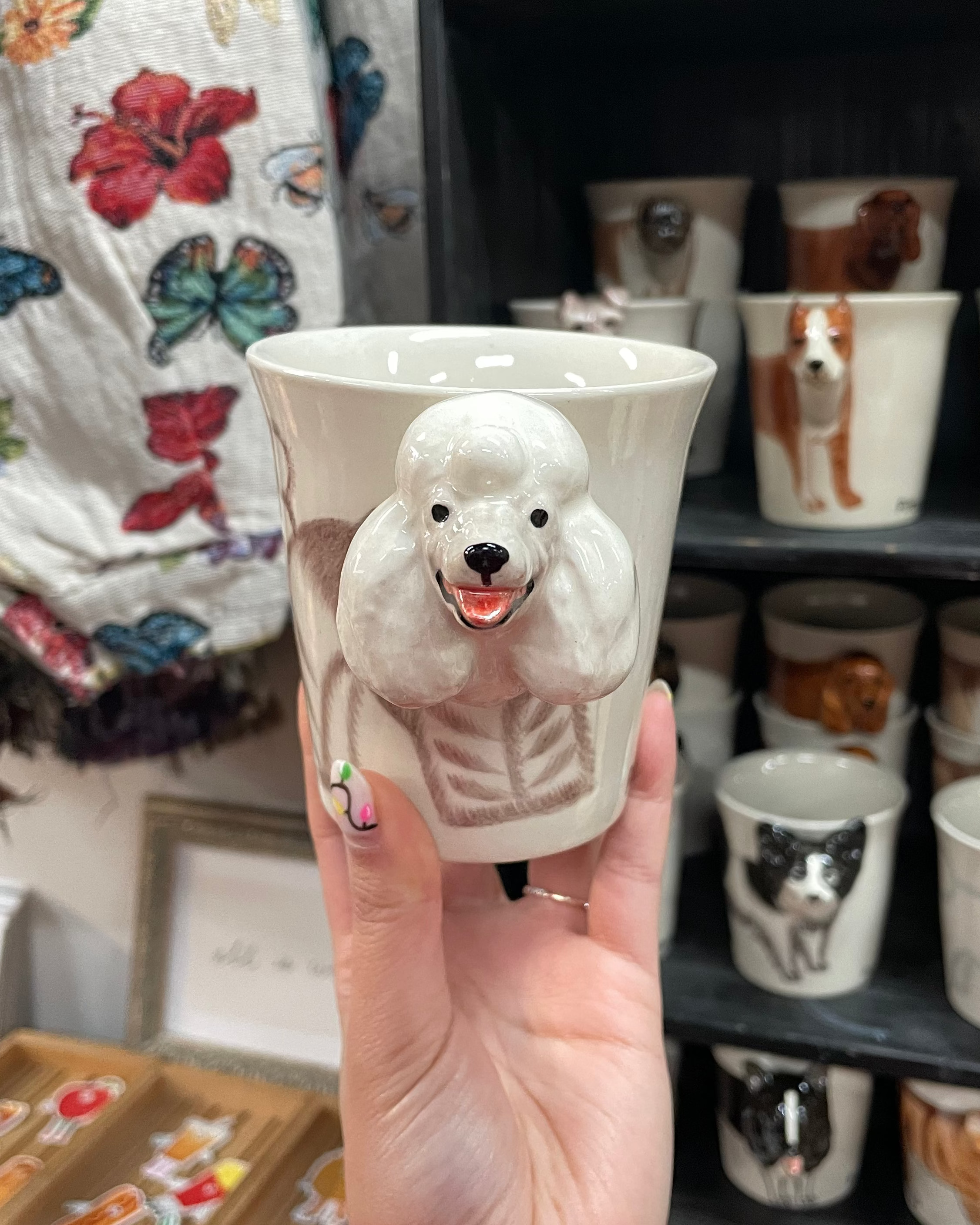 White Poodle Mug