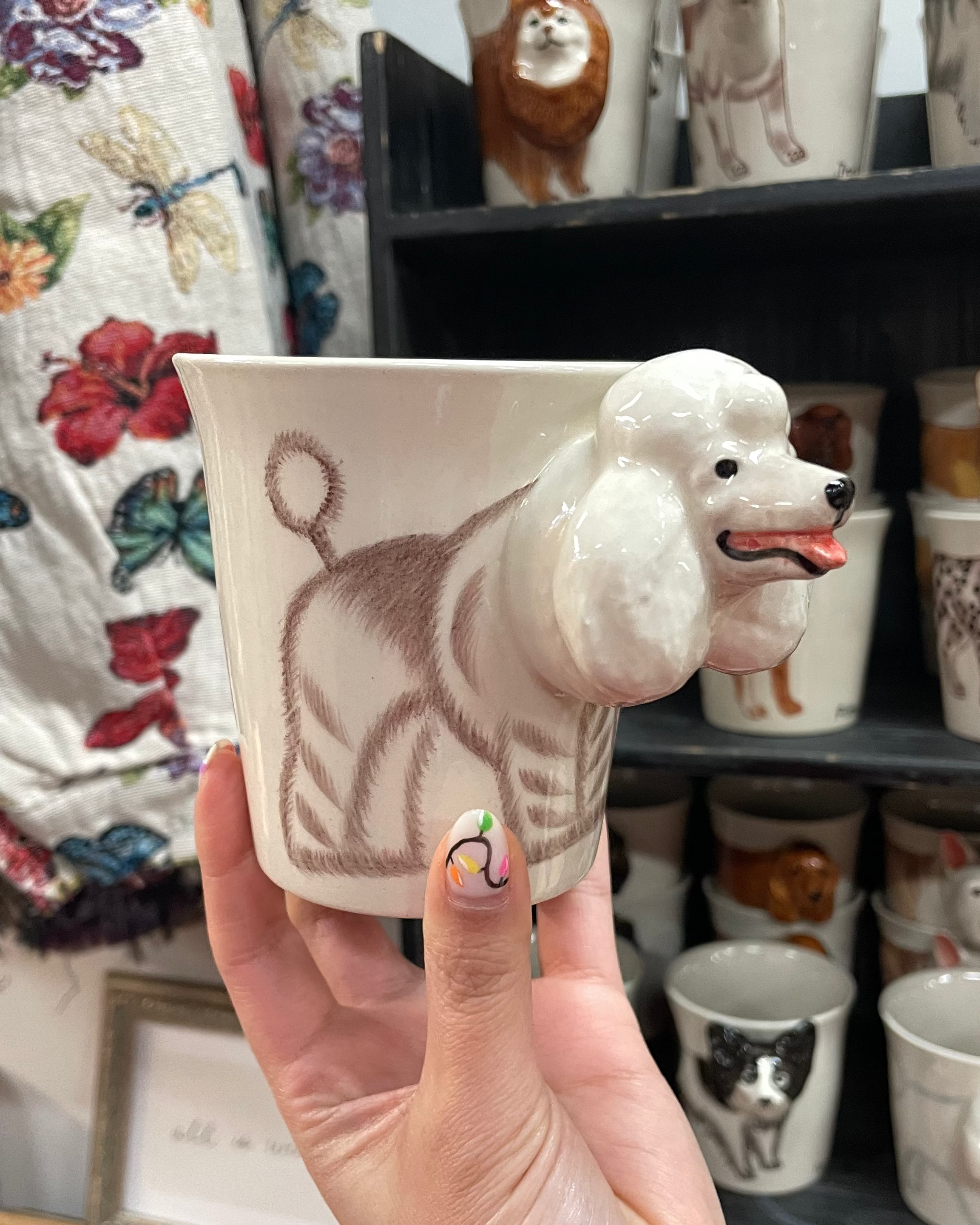 White Poodle Mug