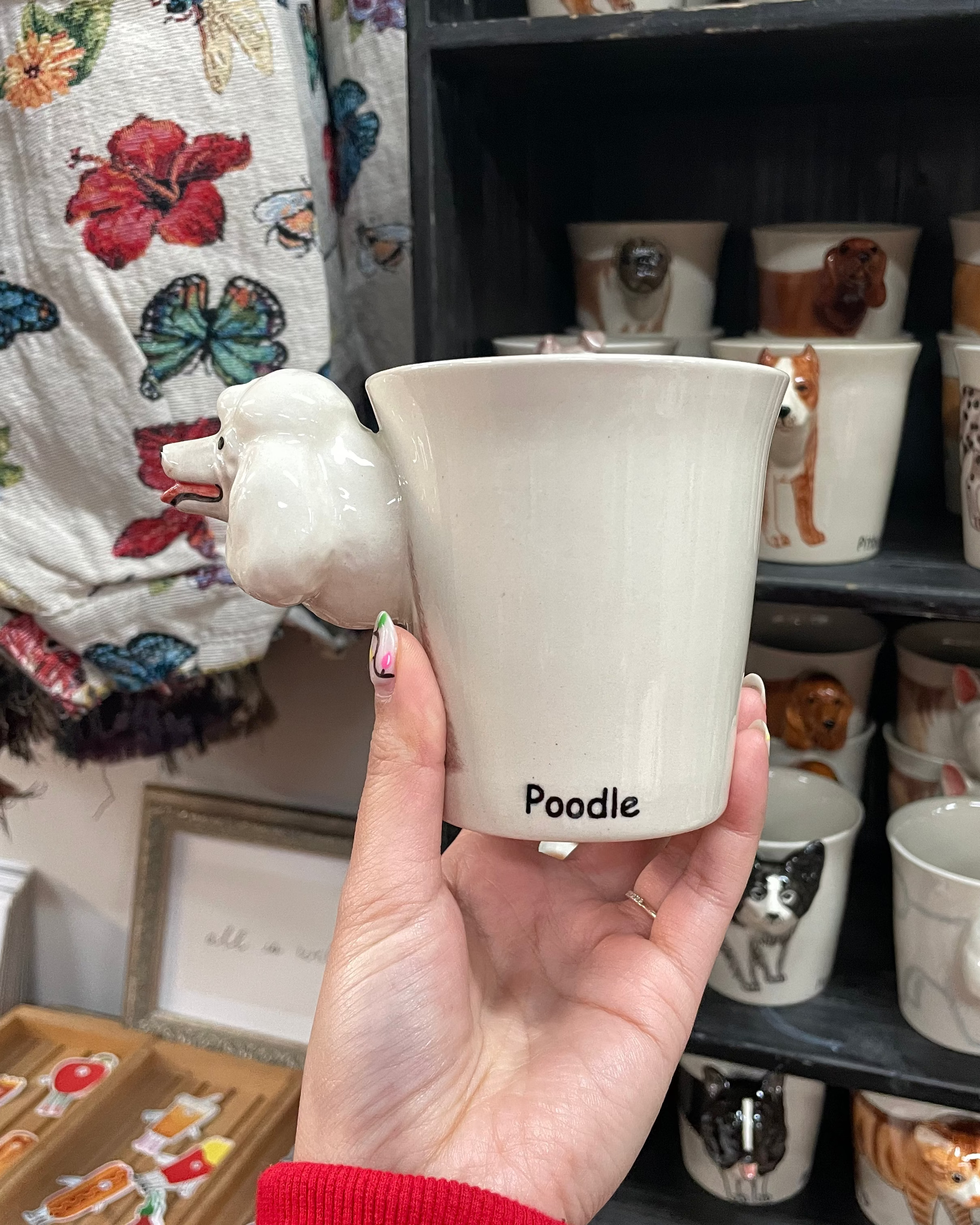 White Poodle Mug