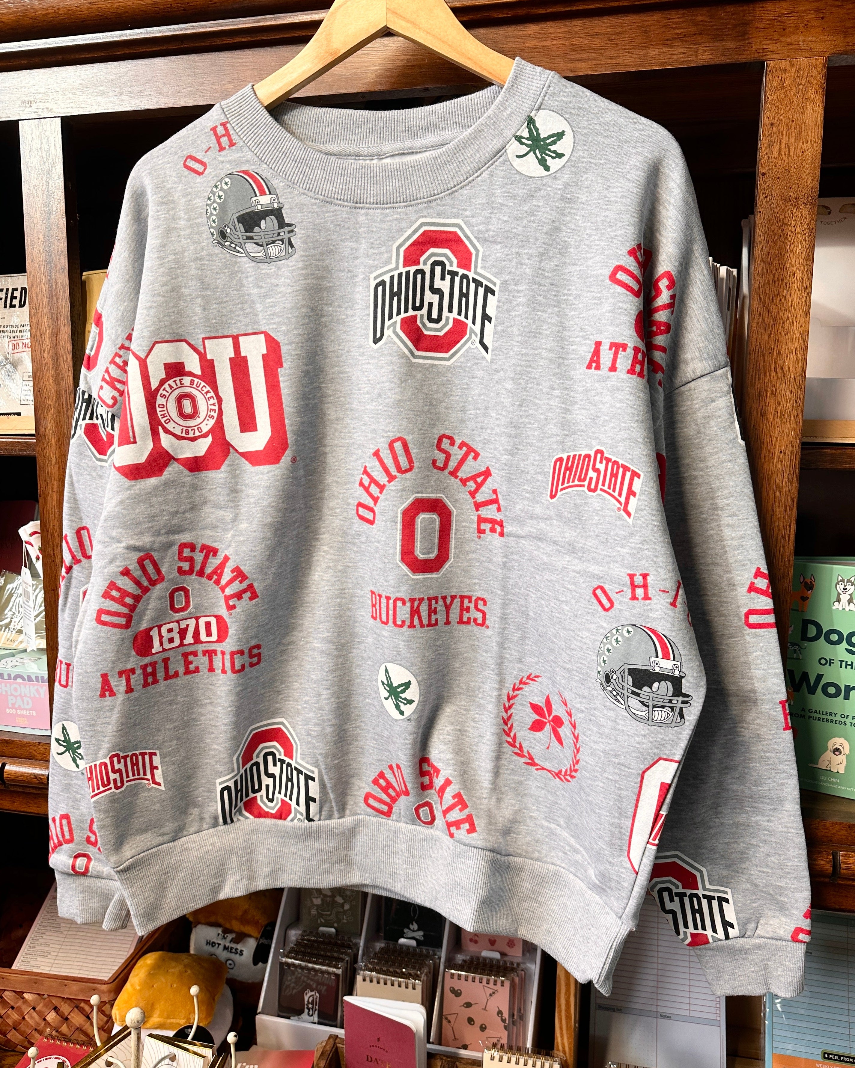 Ohio State Buckeyes All Over Print Icons Sweatshirt