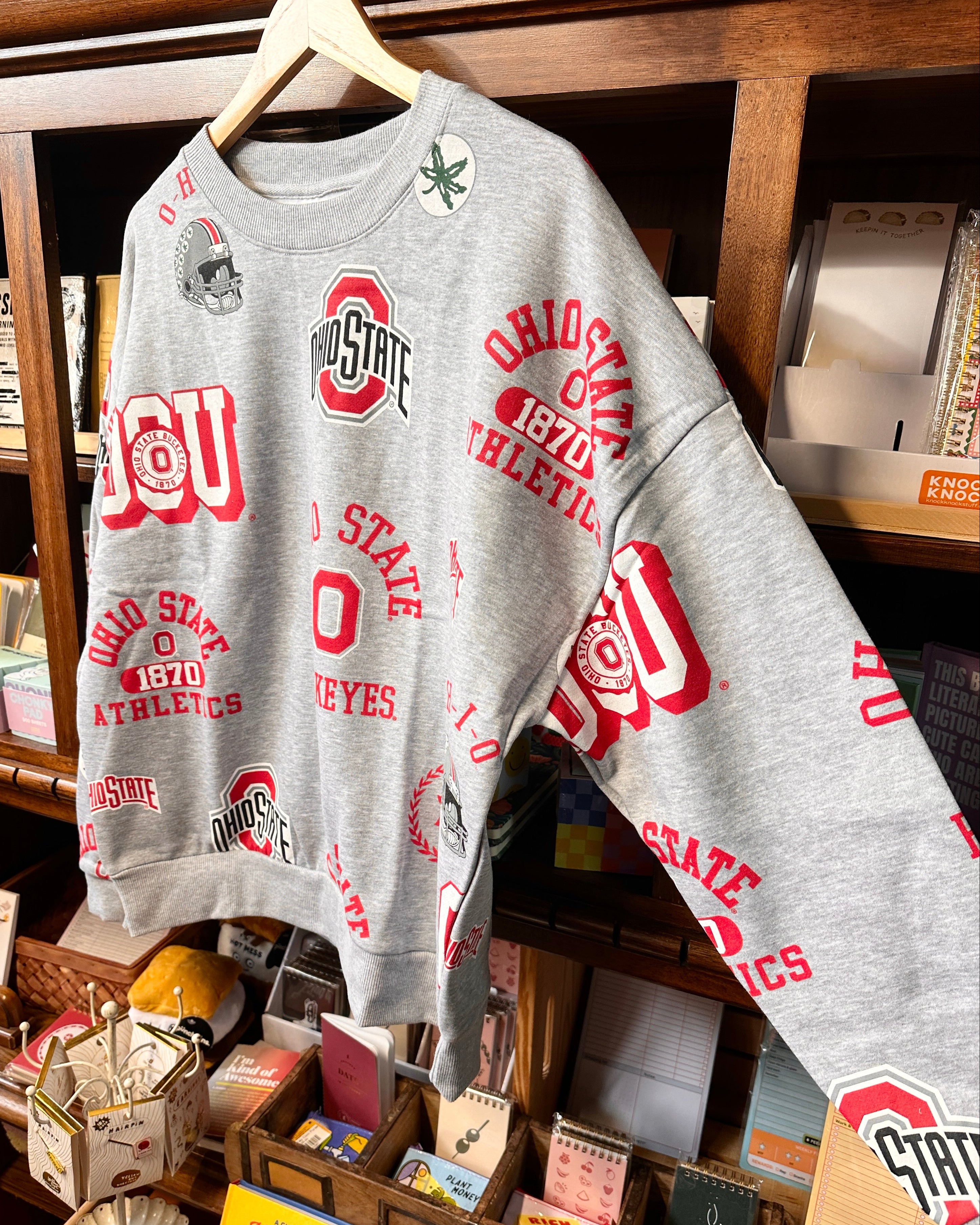 Ohio State Buckeyes All Over Print Icons Sweatshirt