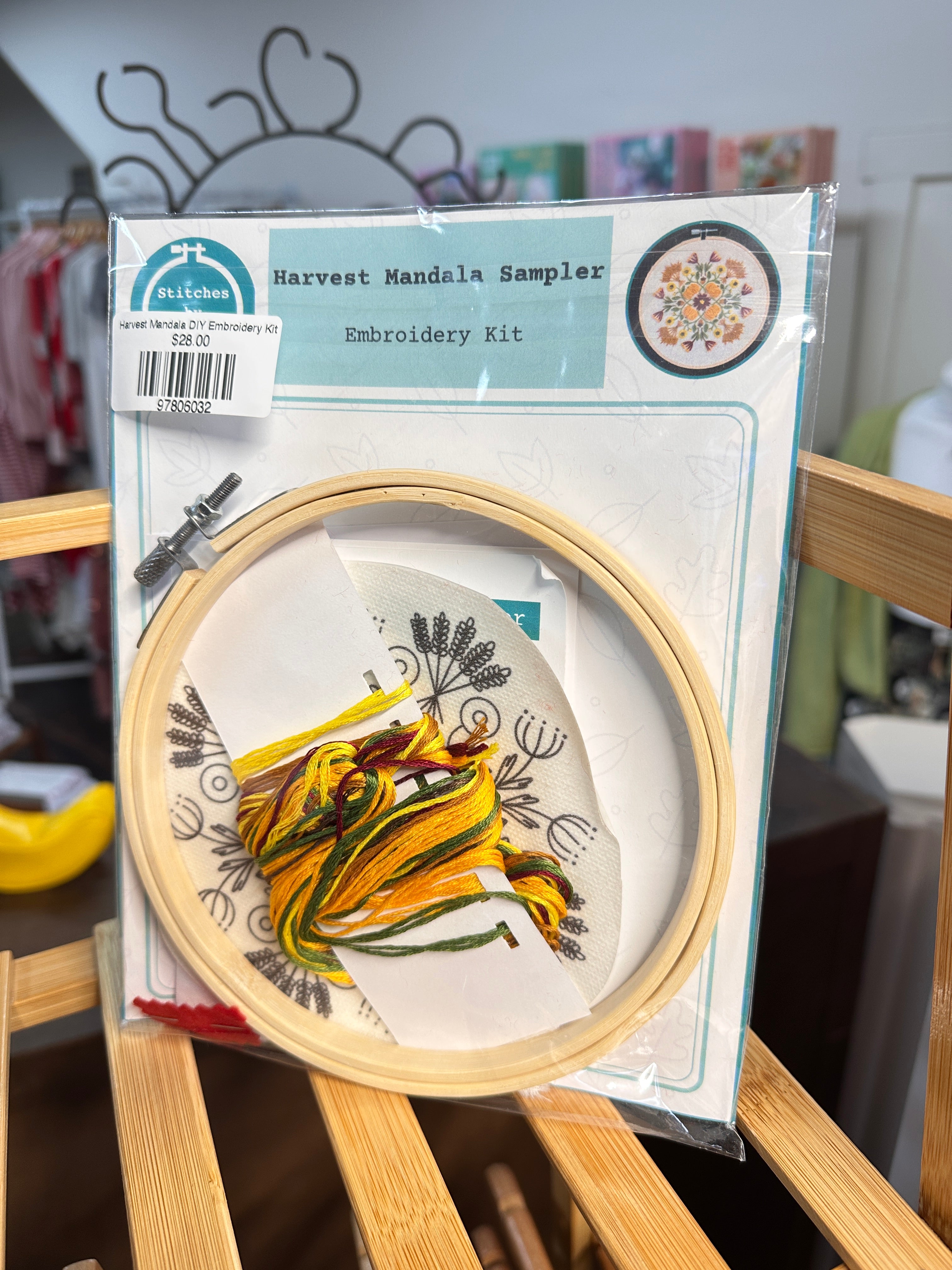 Harvest Mandala DIY Embroidery Kit