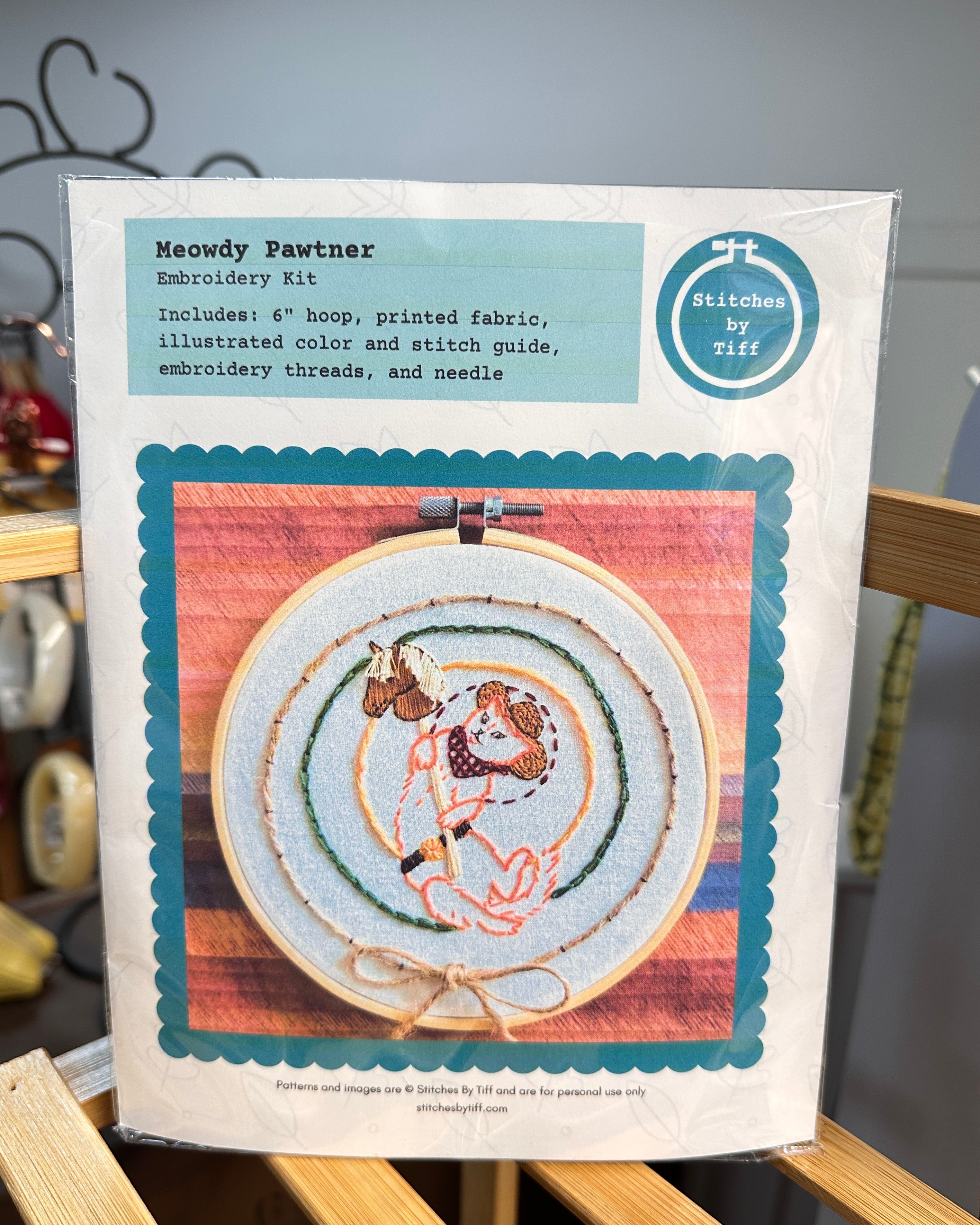 Meowdy Pawtner DIY Embroidery Kit