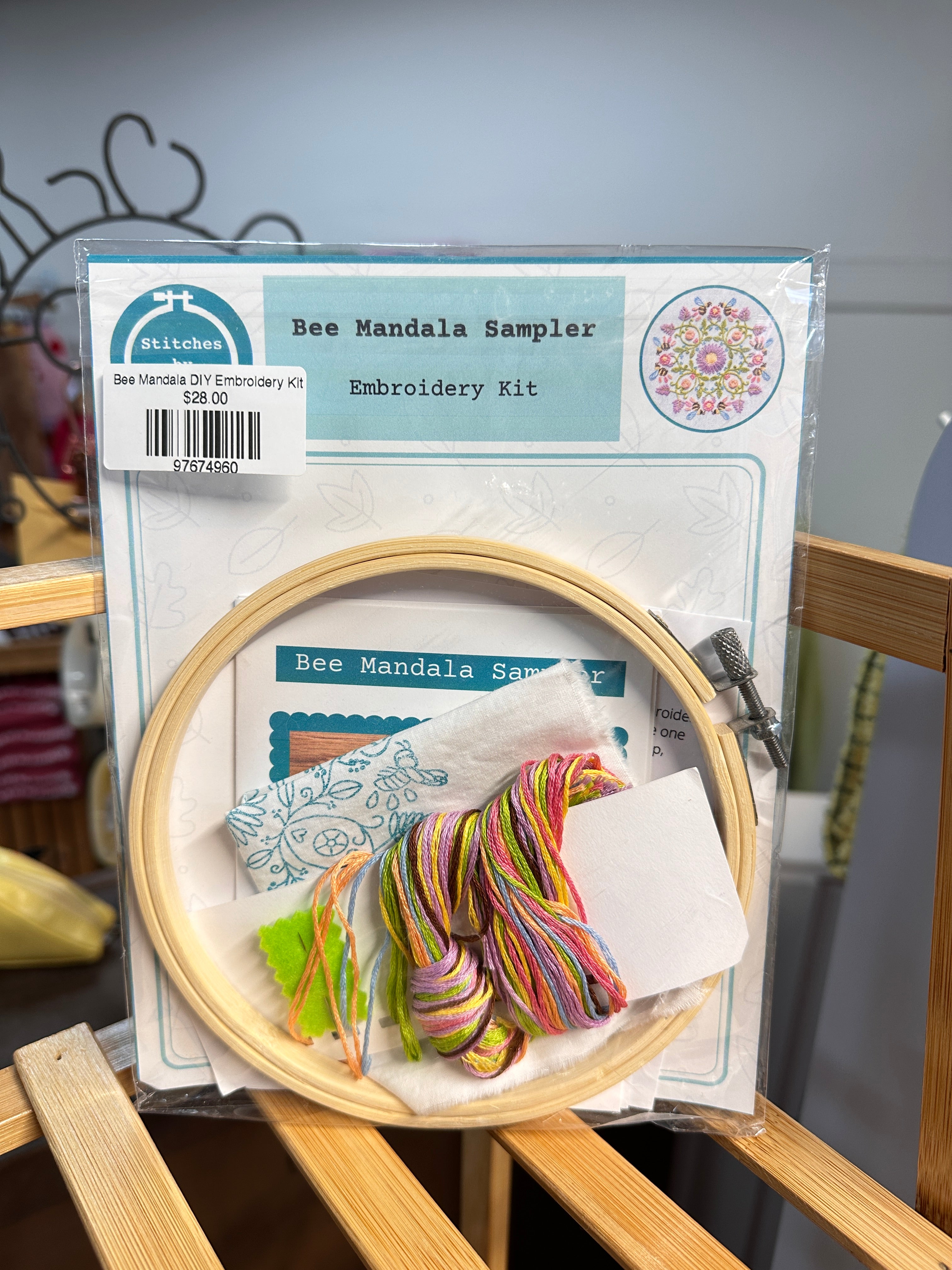 Bee Mandala DIY Embroidery Kit