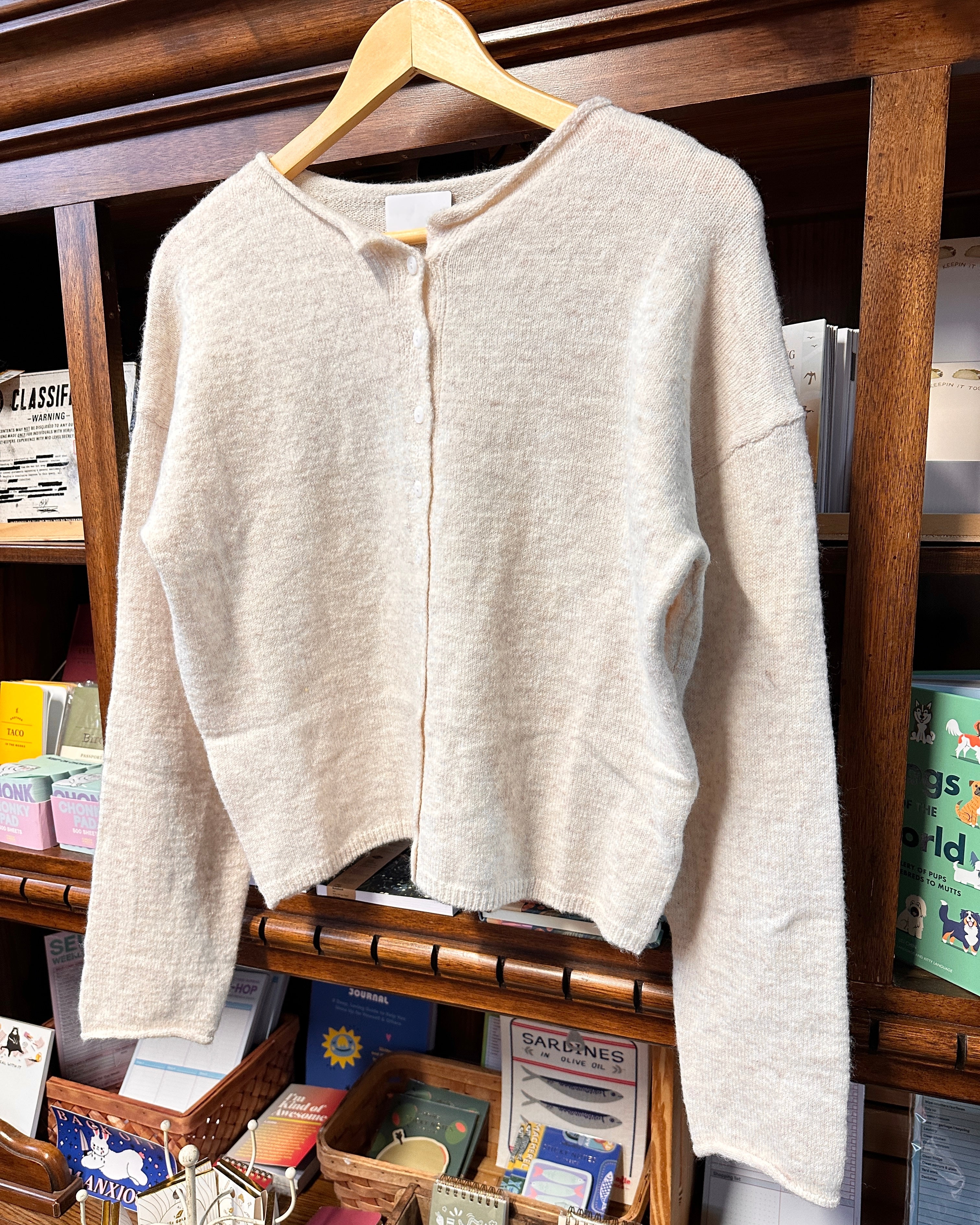 Oatmeal Knit Cardigan