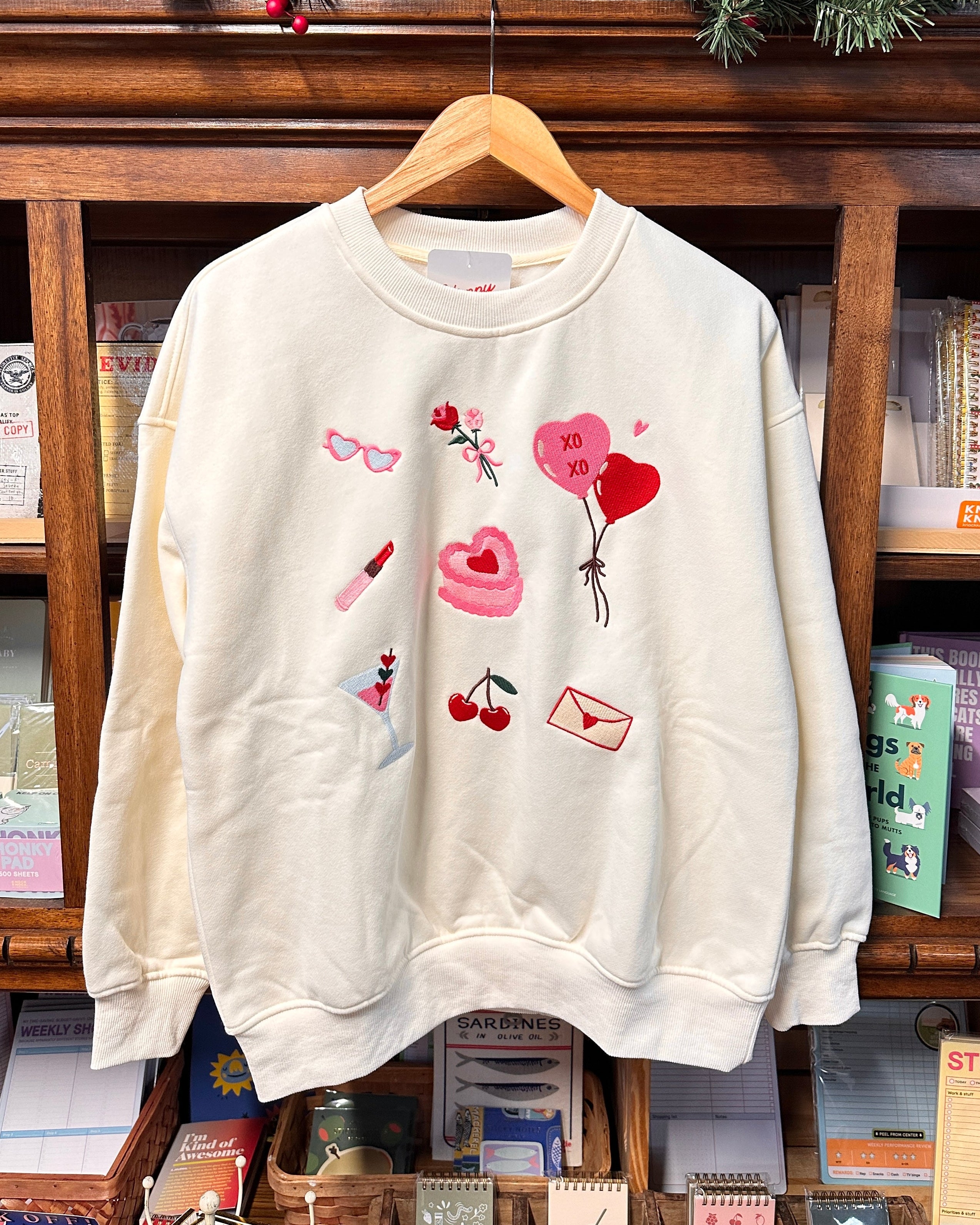 Love Icons Embroidered Sweatshirt