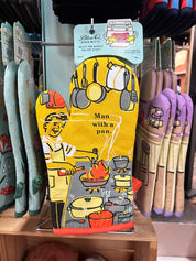Man With a Pan Oven Mitt