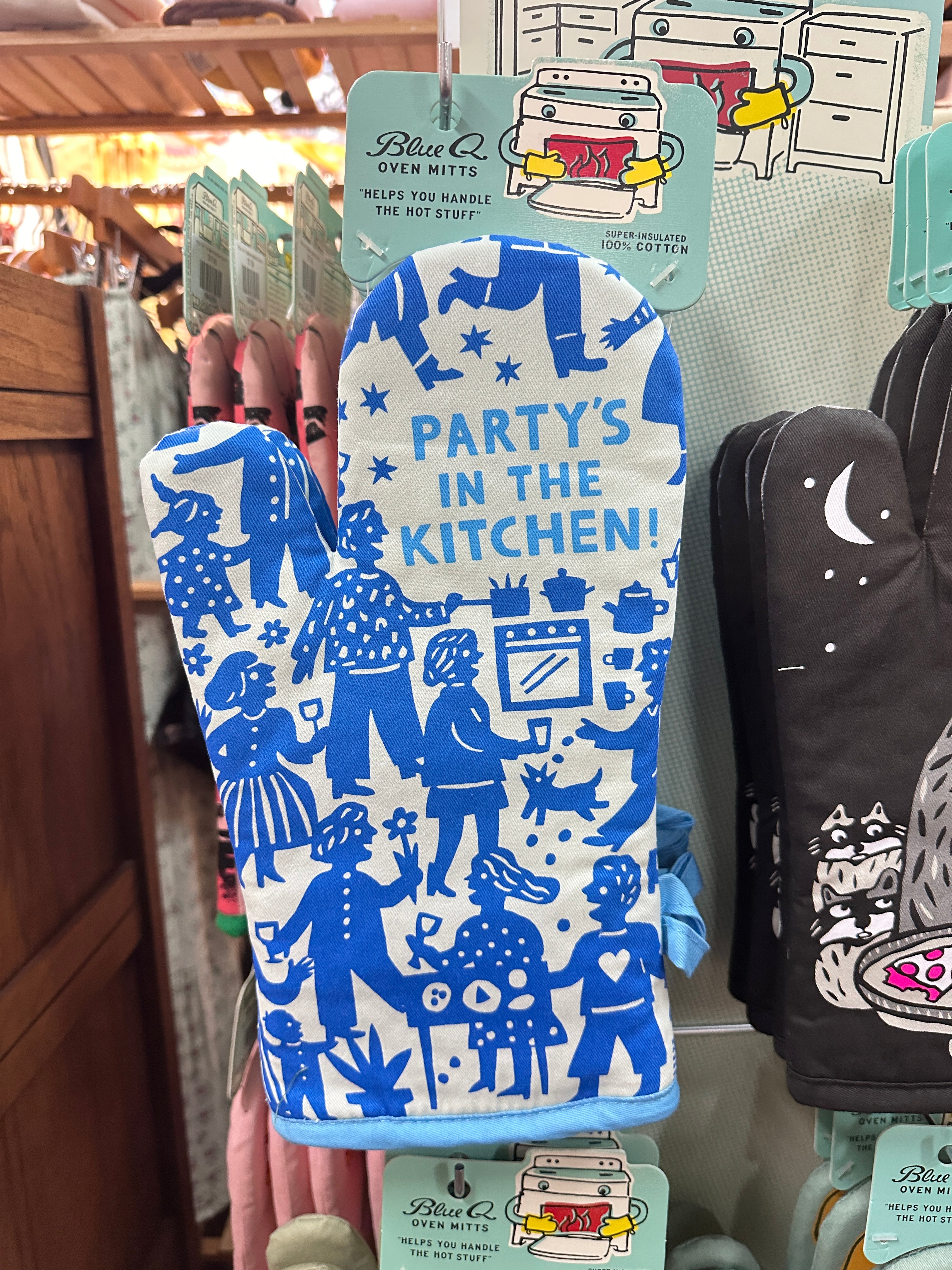 Party's In The Kitchen Oven Mitt