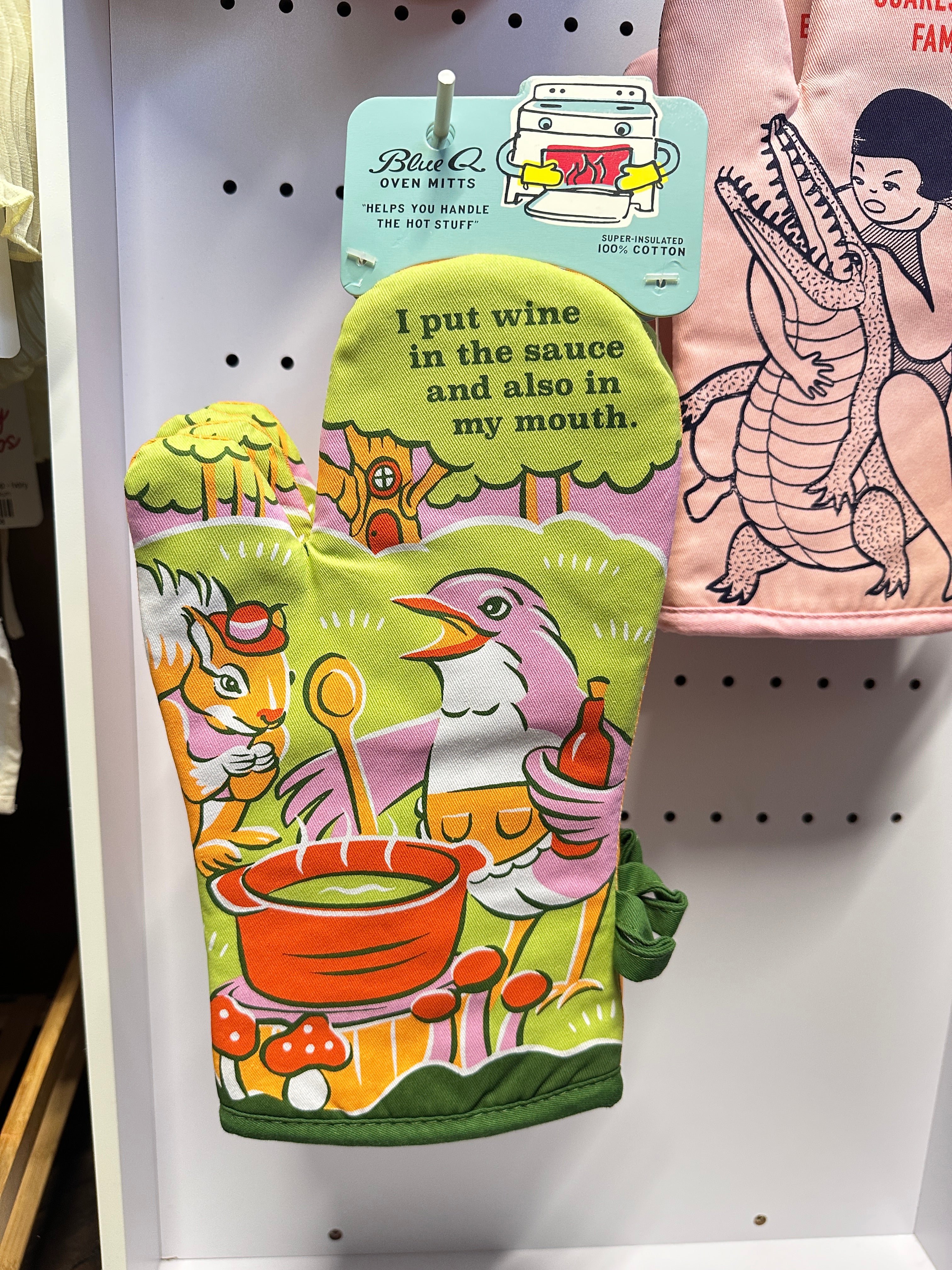 Wine in the Sauce Oven Mitt